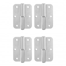 Петля накладная ПН1-85 левая, цинк, 4 шт, (Металлист) (91551)