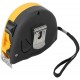 Рулетка Профи, калибр.лента, нейл.покр., магн.крючок, эласт.корпус черн-желт., двойн.стопор 7,5 м х 25 мм