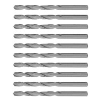 Сверло по металлу, 6 мм, полированное, HSS, 10 шт, цилиндрический хвостовик Matrix