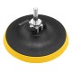 Тарелка опорная для дрели и УШМ с липучкой, 115 мм, стандартная, с адаптером c М14 на d8 Denzel (76250)