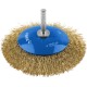 Щетка коническая для дрели 100 мм, витая латунированная, стальная 0.3 мм ЗУБР Профессионал 35233-100_z02