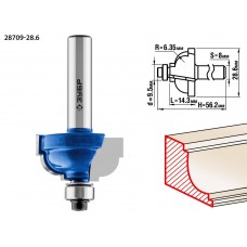 Фреза кромочная калевочная №7 28.6?16 мм радиус 6.3 мм ЗУБР Профессионал 28709-28.6