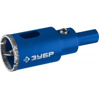 Коронка алмазная АГК, d 45 мм, центр. сверло, трехгранный хвост, Р60 ЗУБР Профессионал 29850-45