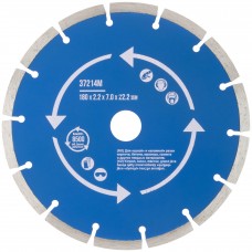 Диск отрезной алмазный сегментный (сухая и влажная резка) 180 х 2,2 х 7 х 22,2 мм (37214М)