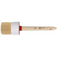 Кисть круглая, натуральная светлая щетина №20 (65 мм) (01311)