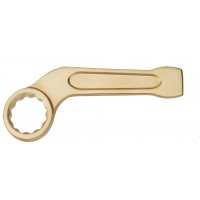 Ключ гаечный накидной ударный изогнутый 41 искробезопасный сплав AlCu 164-41, HORTZ