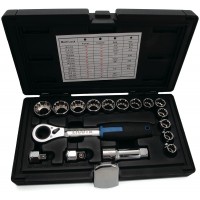 Набор торцевых головок проходных с аксессуарами 19 мм 17пр. Licota ALK-1006P