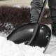Лопата для уборки снега пластиковая, 400х417х1390 мм, алюминиевый черенок Palisad (61395)