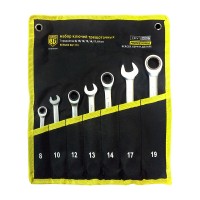 Набор ключей трещоточных комбинированных 7 предметов BERGER