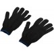 Перчатки вязаные упрочненные ( 5 нитей ) черные х/б (12496)