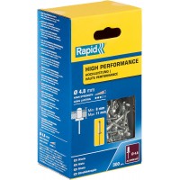 Алюминиевая высокопроизводительная заклепка R:High-performance-rivet, 4.8 х 14 мм, 300 шт RAPID 5001437