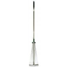 Регулируемые веерные грабли R743 длина 1200 мм, ширина 175-550 мм, с черенком, 15 зубцов RACO 4231-53/743