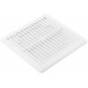 Вентиляционная решетка, пластиковая, 150 х 150 мм, съемная, с сеткой (75022)