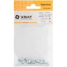 Винт с полуцилиндрич. головкой с полной резьбой оцинков. DIN 7985 6х10 5 шт.(фасовка) (27729-2)