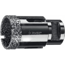 Коронка алмазная вакуумная АВК, d 32 мм, М14, 15 мм кромка ЗУБР Профессионал 29865-32