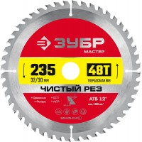 Диск пильный по дереву Чистый рез 235 x 32/30 мм, 48Т ЗУБР 36914-235-32-48_z01