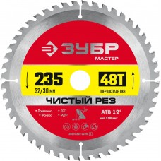 Диск пильный по дереву Чистый рез 235 x 32/30 мм, 48Т ЗУБР 36914-235-32-48_z01