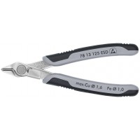 Electronic Super Knips Бокорезы прецизионные ESD, зажим для проволоки, нерж., 125 мм, 2-комп антистатические ручки (KN-7813125ESD)