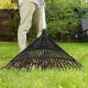 Грабли веерные пластиковые, 600 мм, 24 плоских зуба, без черенка, Сибртех (61708)