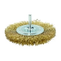 Кордщётка дисковая (латунированная сталь 0.3 мм, диаметр 100 мм, хвостовик 6 мм) BERGER BG1731