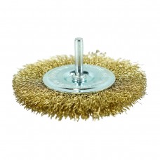 Кордщётка дисковая (латунированная сталь 0.3 мм, диаметр 100 мм, хвостовик 6 мм) BERGER BG1731
