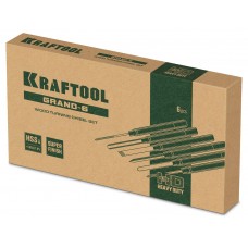 Набор токарных резцов по дереву Grand-6, 6 предм. KRAFTOOL 18368