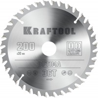 Пильный диск по дереву Optima, 200 х 30 мм, 36Т KRAFTOOL 36951-200-30