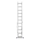 Лестница, 2 х 11 ступеней, алюминиевая, двухсекционная, Сибртех (97911)