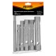 Набор ключей трубчатых торцевых, 8 х 17 мм, вороток, оцинкованные, 6 шт. Sparta (137405)
