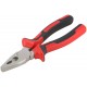 Плоскогубцы комбинированные Тренд, двухцветные прорезиненные ручки, хром-никелевое покрытие 180 мм (47565)