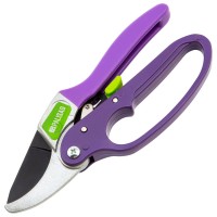 Секатор прямого реза, 200 мм, храповой механизм, металлические обрезиненные рукоятки, Palisad (60488)