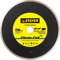 STAYER Clean Cut, 230 мм, (25.4 мм, 5 х 2.4 мм), сплошной алмазный диск, Professional (3665-230_z01)