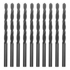 Сверло по металлу, 4.5 мм, быстрорежущая сталь, 10 шт, цилиндрический хвостовик Сибртех