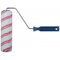 Валик полиакриловый, белый со спиральными полосами, каркасн.сист., диам.40/64 мм, ворс 12 мм, 230 мм (02113)