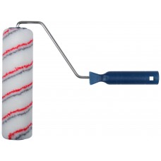 Валик полиакриловый, белый со спиральными полосами, каркасн.сист., диам.40/64 мм, ворс 12 мм, 230 мм (02113)