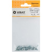 Винт с полуцилиндрич. головкой с полной резьбой оцинков. DIN 7985 4х10 14 шт.(фасовка) (27701-2)