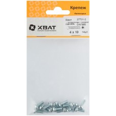 Винт с полуцилиндрич. головкой с полной резьбой оцинков. DIN 7985 4х10 14 шт.(фасовка) (27701-2)