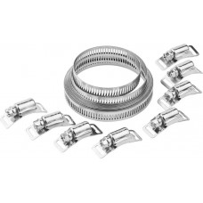 Набор хомутов универсальных 3 м?12.7 мм нержавеющих 8 замков ЗУБР Профессионал 37815-H8