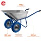 Тачка строительная двухколесная 110 л, 240 кг, полиуретановые колеса Профессионал ЗУБР ПТ-300 39911_z01