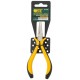 Круглогубцы мини Профи, никелированное покрытие, черно-желтые мягкие ручки 125 мм