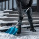 Лопата для уборки снега, полипропилен, 350х405х1300мм, алюминиевый черенок, ПВХ накладка, LUXE Palisad (61776)