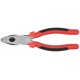 Плоскогубцы комбинированные Стандарт красно-черные пластиковые ручки, полированная сталь 200 мм (48200)