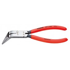 Плоскогубцы механика, плоскокруглые губки 70°, 200 мм, фосфатированные, обливные ручки (KN-3871200)