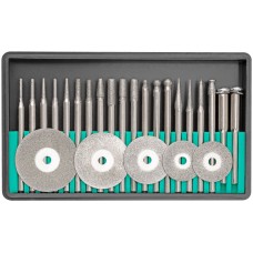 Шарошки и круги отрезные с алмазным напылением 25 шт. (36487)