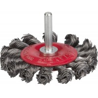 Щетка кистевая для дрели 75 мм, жгутированная стальная проволока 0.5 мм STAYER Professional 35115-075_z01