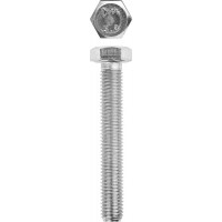 Болт M10 x 100 мм, кл. пр. 5.8, цинк, 5 кг, ГОСТ 7798-70 ЗУБР 303080-10-100