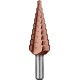 Ступенчатое сверло 4-20 мм, 9 ступеней, сталь Р6М5, кобальтовое покрытие Кобальт ЗУБР Профессионал 29672-4-20-9_z01