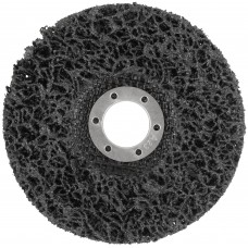 Диск зачистной полимерный, черный, посадочный диаметр 22,2 мм, 115 мм (39608)