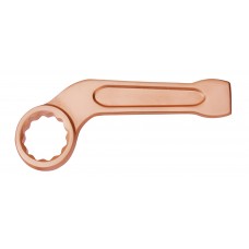 Ключ гаечный накидной ударный изогнутый 30 искробезопасный сплав BeCu 164-30, HORTZ