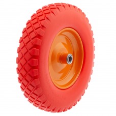 Колесо полиуретановое 4.80/4.00-8, длина оси 90 мм, подшипник 20 мм Palisad (68977)